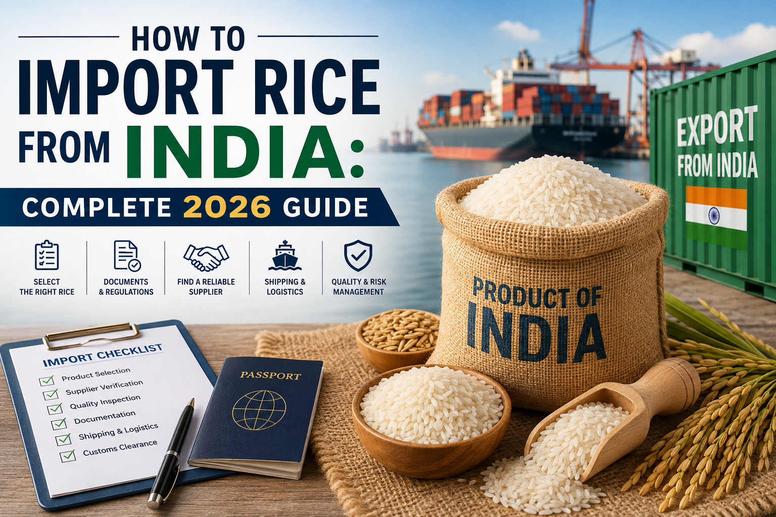 How to import rice from india?